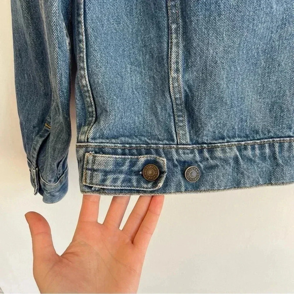 80s GAP Pioneer Jean Jacket Classic Blue Denim Button Up Unisex Quality - Picture 6 of 10